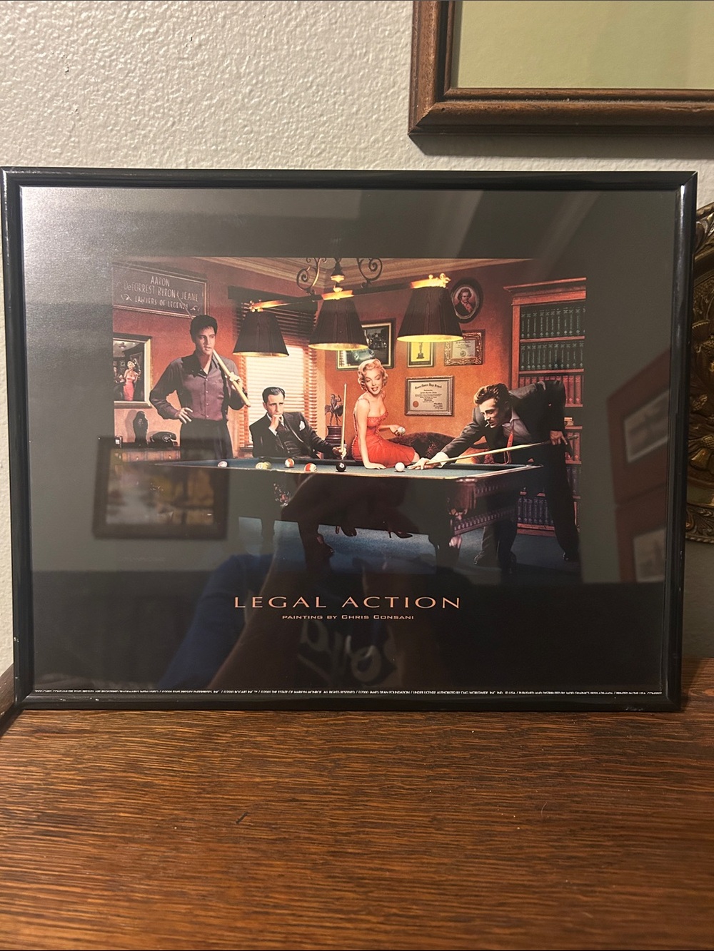 "Chris Consani LEGAL ACTION Board Mounted Art Print 14 By 12.
